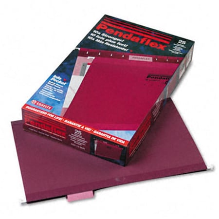 Esselte Pendaflex Reinforced Hanging Folders Kraft Legal Burgundy 25PK 415315BUR